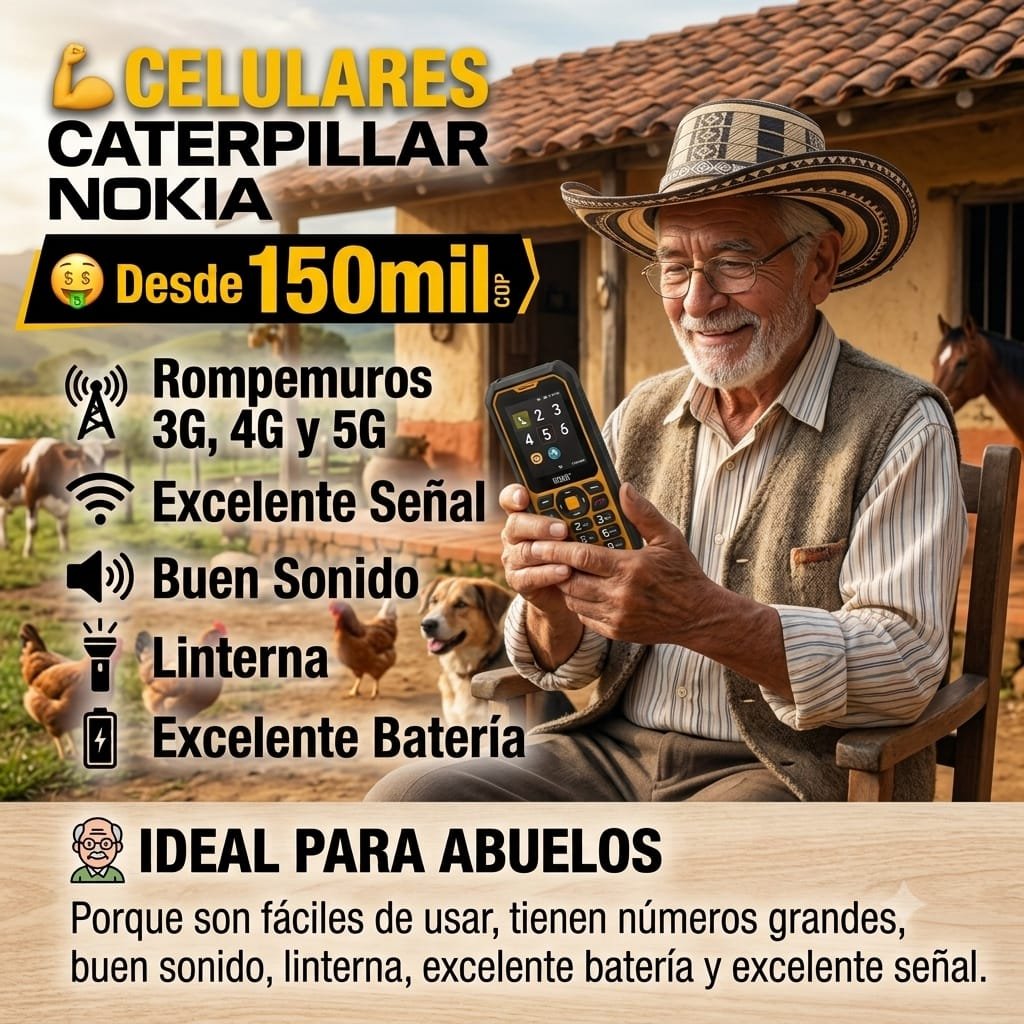Celular Caterpillar ideal para guardas de seguridad
