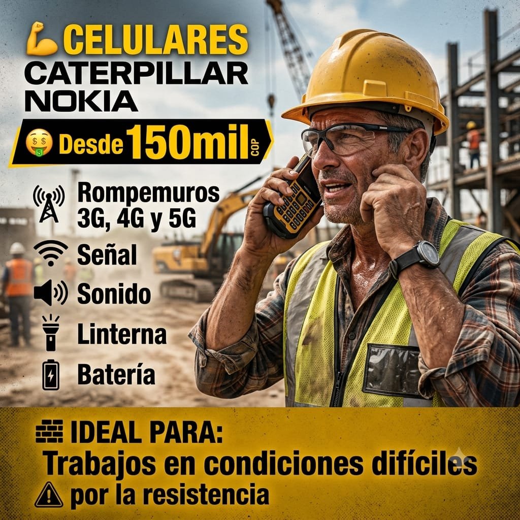 Celular Caterpillar para trabajadores de construcción