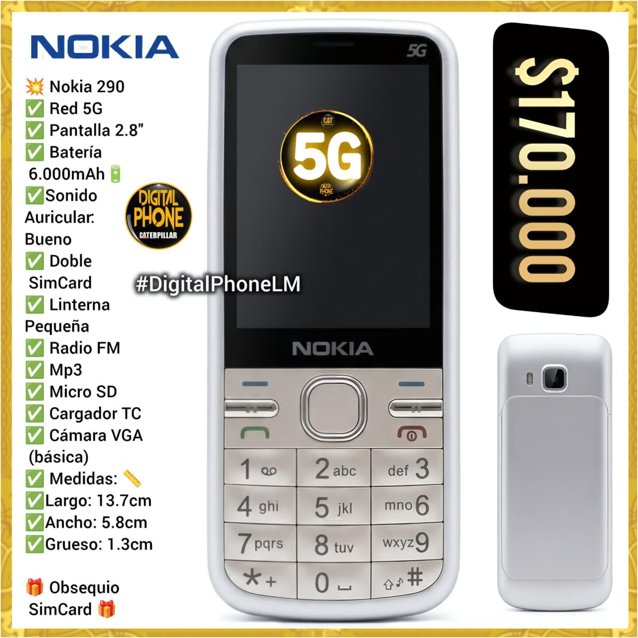 Nokia 290 5G Bogotá Colombia