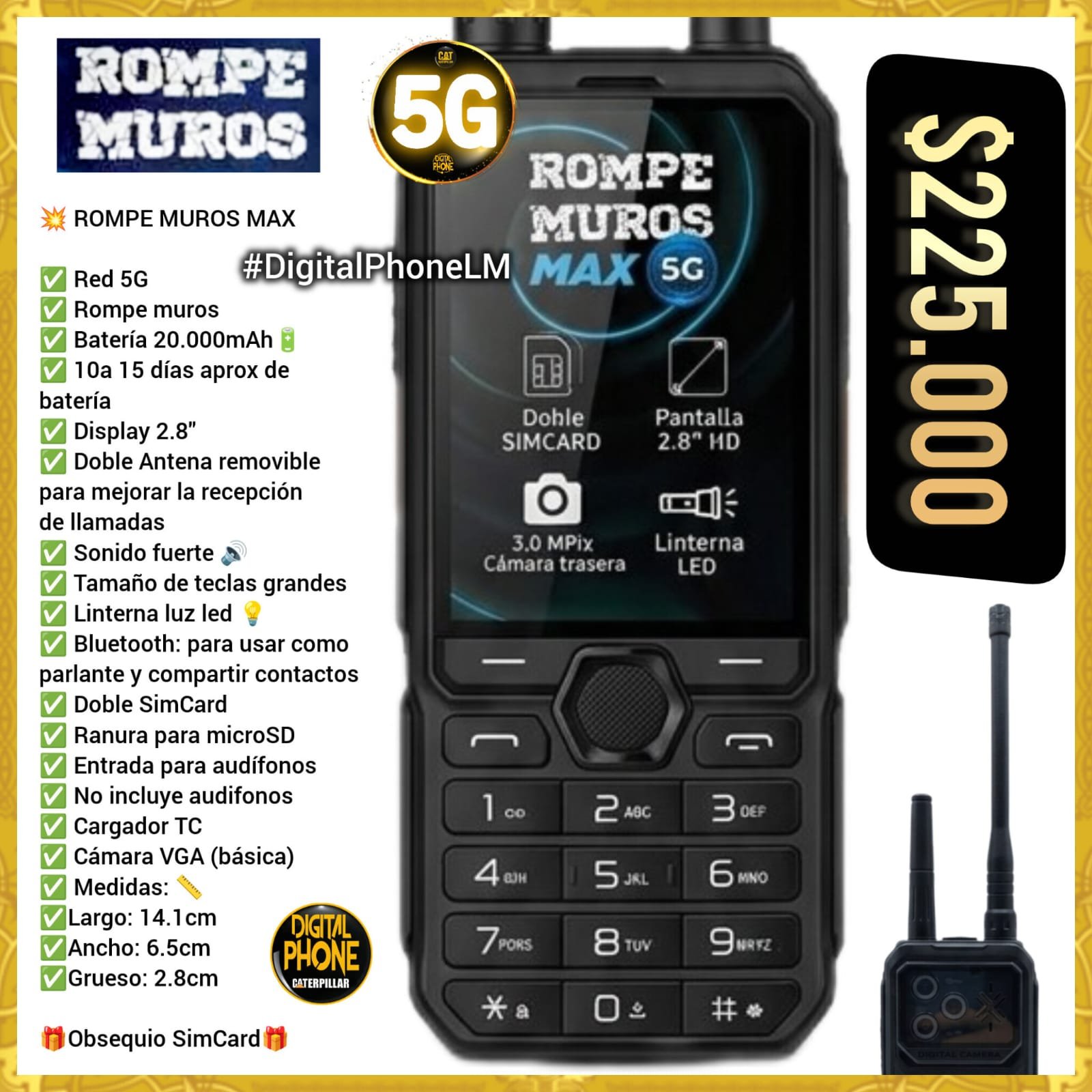 Rompe Muros MAX 5G doble antena